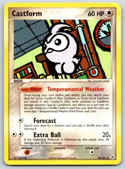 Castform - EX Hidden Legends 30/101 Sumiyoshi Kizuki Pokemon Card MP - Image 1