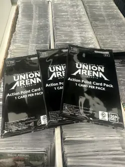 Union Arena Card Game Action Point Card Pack English Set of 3 Packs Promo New - Image 1