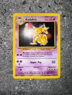 Pokemon TCG Cards Kadabra 32/102 Base Set Uncommon - Image 3