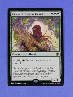 MTG: Adventures in the Forgotten Realms: Circle of Dreams Druid #176/281 Rare NM - Image 1