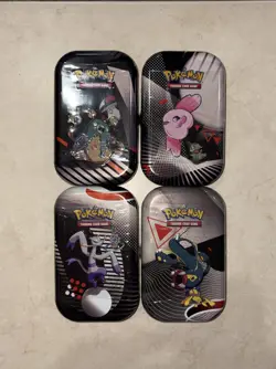 Pokemon TCG: Black Bolt White Flare Unova Mini Tins Set of 4- Sealed/New - Image 1