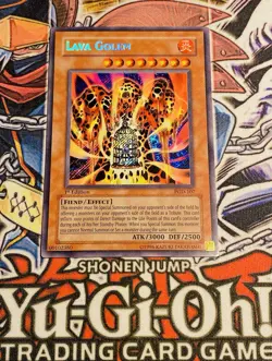 Yu-Gi-Oh! LAVA GOLEM PGD-107 Secret Rare 1st Edition VINTAGE PHARAONIC 2003 LP - Image 2
