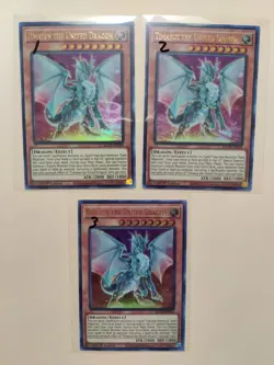 3x Timaeus the United Dragon BACH-EN003 Ultra Rare 1st Ed LP - Image 1