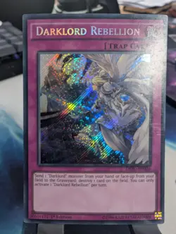 YuGiOh! Darklord Rebellion DESO-EN036 Secret Rare 1st Ed - Image 1