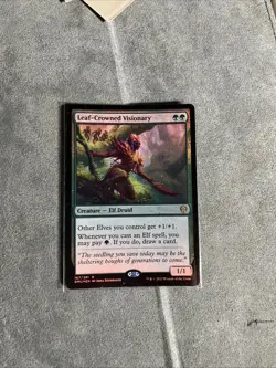 Leaf-Crowned Visionary - Foil - DMU - MTG - NM - EN - 167/281 - Image 1
