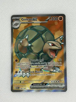 Pokemon TCG Golem ex 189/165 Sv: Scarlet & Violet 151 Holo Pokemon Card Ultra - Image 1