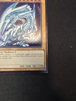 Yugioh! Blue-Eyes White Dragon Ultimate Rare OP28-EN001 #2 - Image 5
