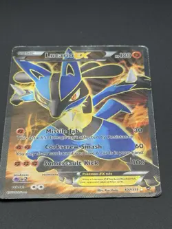 Pokemon Lucario EX Full Art Ultra Rare 107/111 XY Furious Fists Hp - Image 5