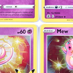 Mew 011/025 Pokemon TCG Celebrations 25th Anniversary Holo Lot of 8 NM Cards - Image 4
