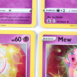 Mew 011/025 Pokemon TCG Celebrations 25th Anniversary Holo Lot of 8 NM Cards - Image 5