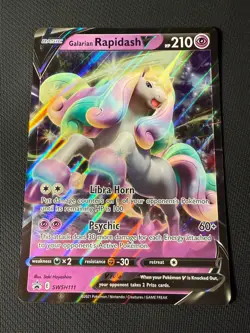 Galarian Rapidash V - SWSH111 Pokemon Jumbo Oversized Card - (20) - Image 1