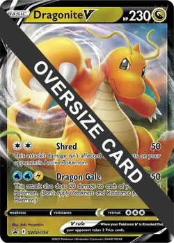 Dragonite V - SWSH154 Pokemon Jumbo Oversized Card - Image 1
