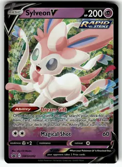 Sylveon V SWSH202 SWSH: Sword & Shield Promo Cards NM Pokemon Card TCG - Image 1