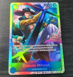2x One Piece CCG Dracule Mihawk Emperor's In The New World SR Foil Card OP09-048 - Image 1