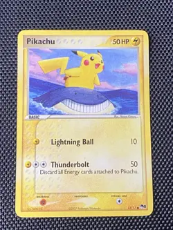 Pikachu Pop Series 5 12/17 Common Non-Holo Promo Card LP+ - Image 1