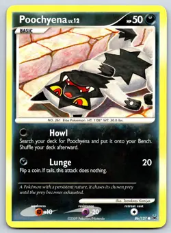 Poochyena - Platinum 86/127 Tomokazu Komiya Pokemon Card NM - Image 1