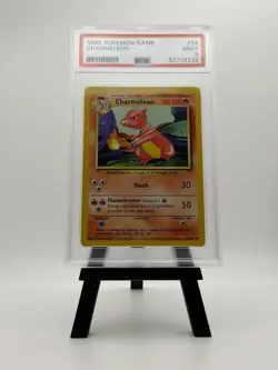 1999 #24 PSA 9 Chameleon Base Set Unlimited Pokemon Card - Image 1