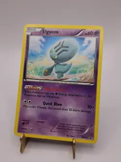 Pokemon ELGYEM Card BW55 Rare Black Star Promo LP/MP Unlimited Regular - Image 1