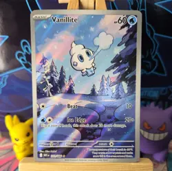 Vanillite 111/086 Pokemon TCG White Flare English Illustration Card NM - Image 1