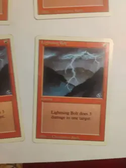 4 X Lightning Bolt Revised Edition Magic the Gathering - Image 5
