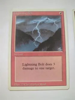 Lightning Bolt Revised Edition & mountain 4th edition - Image 1