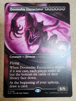 Doomsday Excruciator - #346 Borderless - Duskmourn:House of Horror Regular - Mtg - Image 1