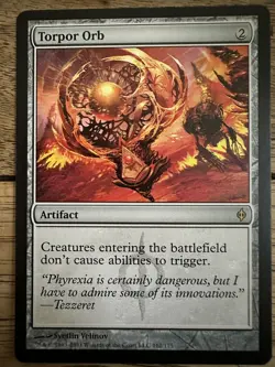 MTG Rare Torpor Orb - New Phyrexia - Image 1