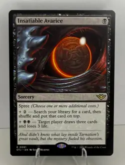 MTG OTJ-0091 Insatiable Avarice - Outlaws of Thunder Junction - Image 1