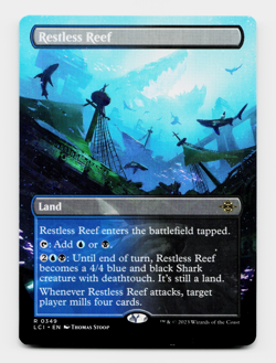 Restless Reef (Borderless) - [The Lost Caverns of Ixalan] MTG Magic - NM/M 💧💀 - Image 1