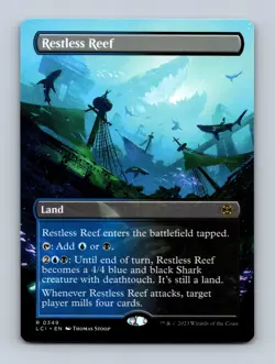 Restless Reef (Borderless) The Lost Caverns of Ixalan Non-Foil MTG NM - Image 1