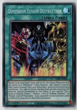 Yugioh Dimension Fusion Destruction SDSA-EN046 1st Edition Super Rare NM - Image 1