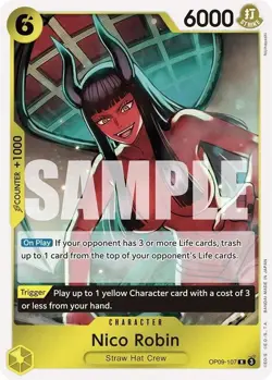 One Piece TCG - Nico Robin OP09-107 Rare - Image 1