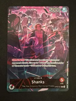 One Piece TCG Shanks Leader OP09-001 English - 2nd anniversary - Image 1