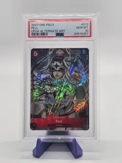 2023 ONE PIECE OP04-KINGDOMS OF INTRIGUE ALTERNATE ART #013 PELL PSA 10 - Image 1