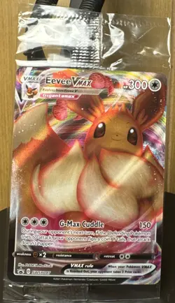 Pokemon TCG Eevee VMAX SWSH087 SWSH: Sword & Shield Black Star Promo Card SEALED - Image 1