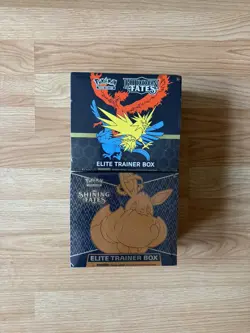 Pokemon TCG Hidden Fates and Shining Fates ETB Bundle Brand New and Sealed - Image 1