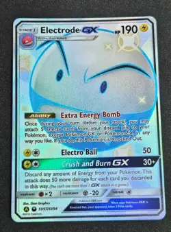 Electrode GX Shiny Holo Rare Hidden Fates: Shiny Vault SV57/SV94 NM Pokemon TCG - Image 3
