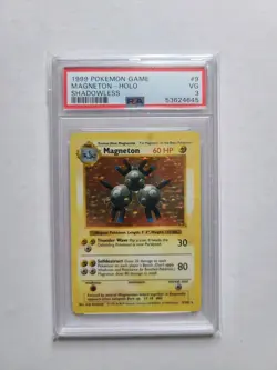 Pokemon Magneton Shadowless PSA 3 VG 1999 Base Set Holo Rare Card #9 - Image 3