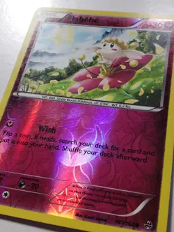 REVERSE HOLO Flabebe 101/162 VLP - XY Breakthrough Pokemon Card Kouki Saitou Art - Image 2