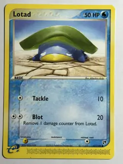 Lotad Sandstorm 67/100 LP-NM Pokemon card - Image 1