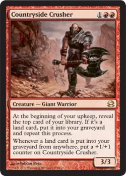 MTG - Countryside Crusher - Modern Masters - Damaged / Poor - Foil - Image 1