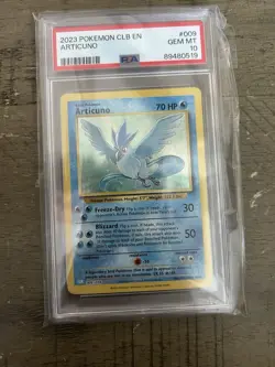ARTICUNO POKEMON CLB-TCG CLASSIC BLASTOISE & SUICUNE EX DECK 2023 009 PSA 10 - Image 1