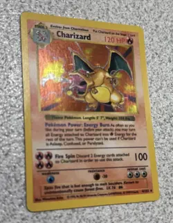 1st Edition Shadowless Charizard Base Set 4/102 Holo 1999 Pokemon - Image 3