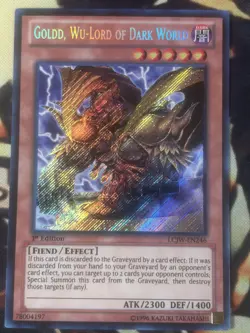 Yugioh: Goldd, Wu-Lord Of Dark World - LCJW-EN246 - Secret Rare - 1st Edition MP - Image 1