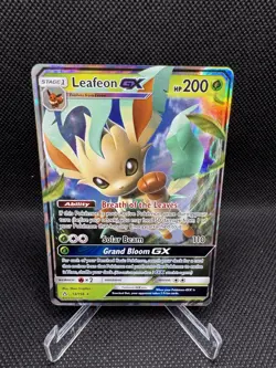 Pokemon TCG Leafeon GX Ultra Prism Card 13/156 Ultra Rare | Near Mint - Image 1