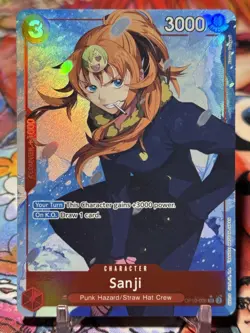 SANJI - One Piece TCG OP10-005 - AA Alt Art Super Rare - Royal Blood - Image 1