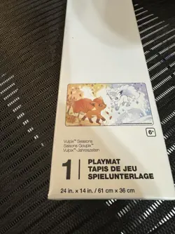 New Pokemon Center Exclusive TCG Card Game Vulpix Seasons Playmat Play Mat - Image 1