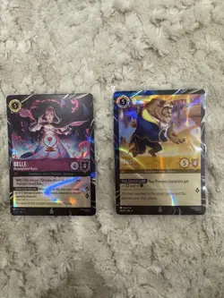 Disneyland Lorcana Exclusive Promos - Set Of Belle & The Beast - Image 1