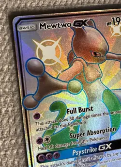 Pokemon TCG Mewtwo GX SV59/SV94 Hidden Fates Shiny Vault Holo LP - Image 2