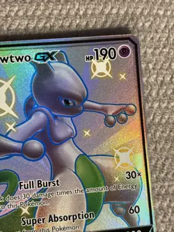 Pokemon TCG Mewtwo GX SV59/SV94 Hidden Fates Shiny Vault Holo LP - Image 3